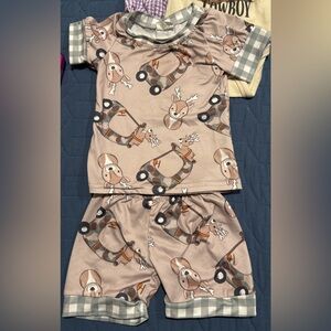 Two piece bamboo boutique set